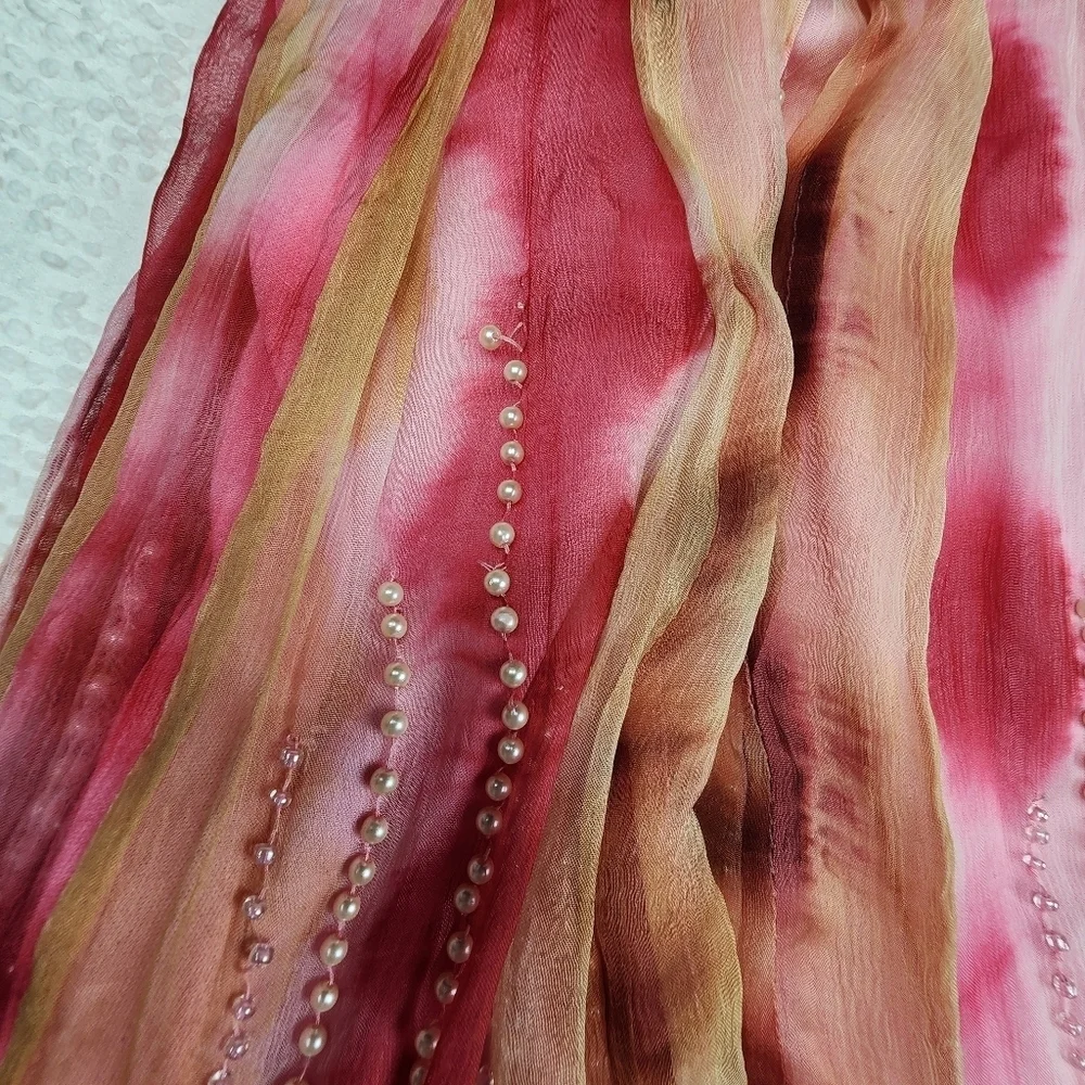 Cecelia De Bucourt NWT Pink Handcrafted Beaded Dress Size Small - Picture 11 of 13